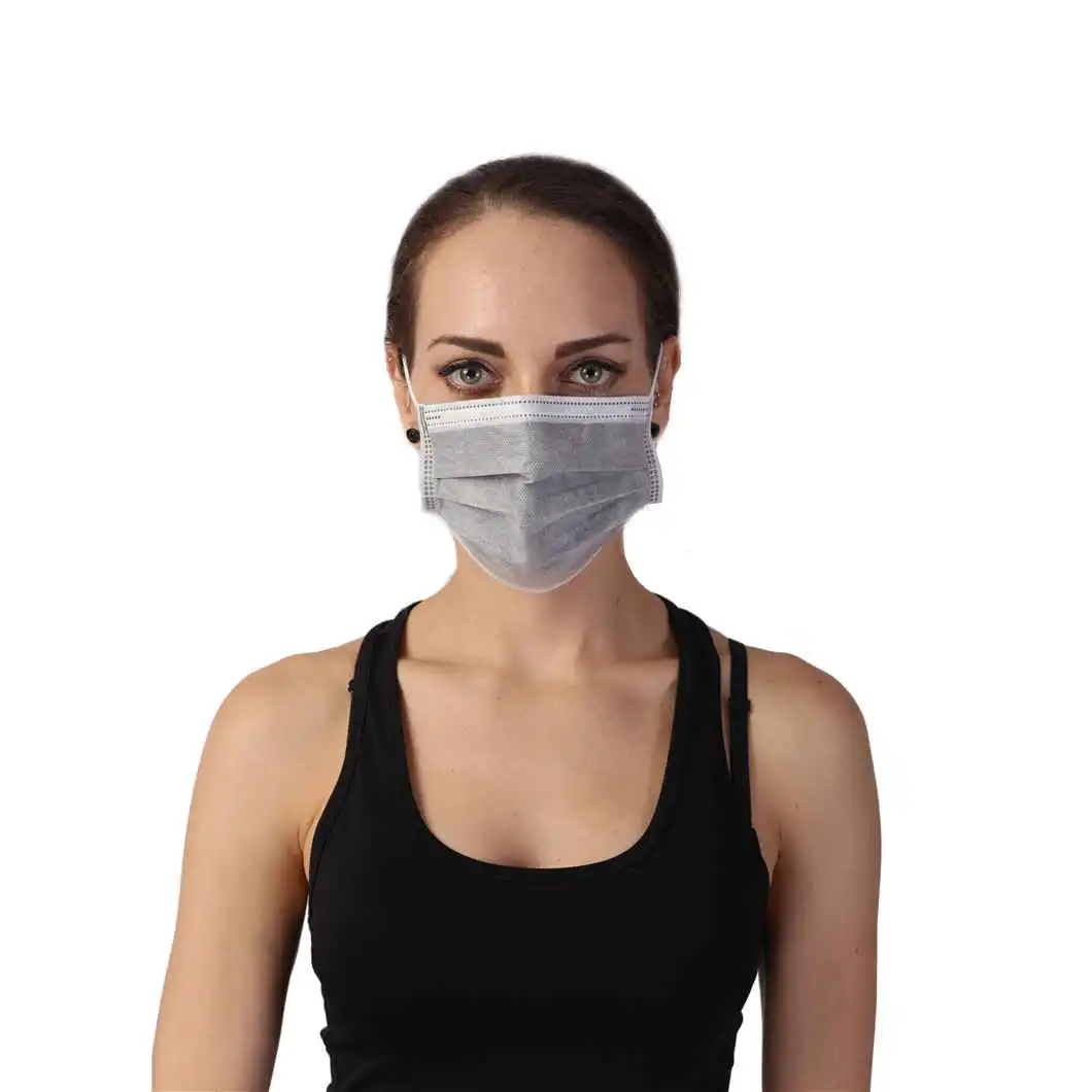 Nonwoven Four Layer Disposable Materials Anti-Dust Activated Carbon Breathable Isolation Protective Face Dust Mask